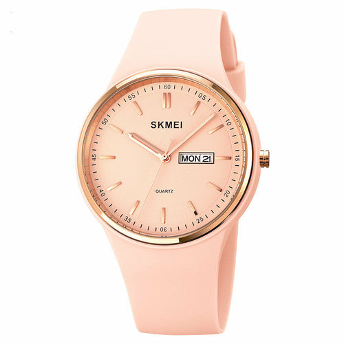 Silicone Quartz Female Student Calendar Watch