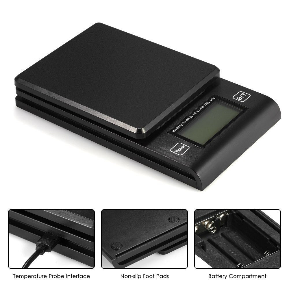 2000g/1g Digital Coffee Scale Multifunction