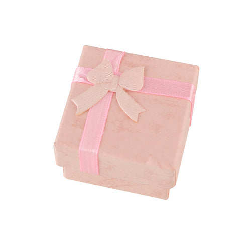 Pink Red Cardboard Square Jewelery Gift Boxes for Rings with Lid