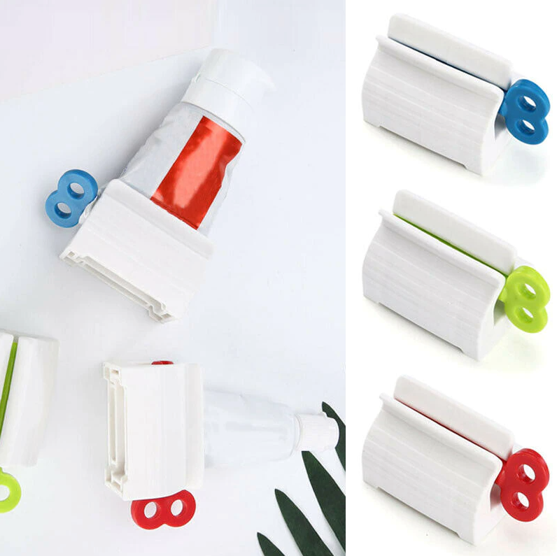 6x Toothpaste Squeezer Bathroom Tube Easy Stand Dispenser Rolling