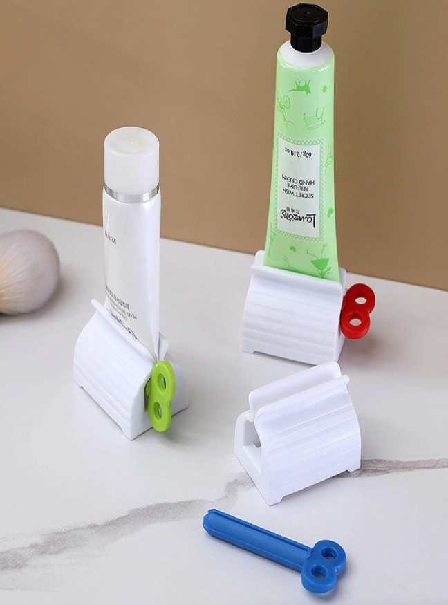 6x Toothpaste Squeezer Bathroom Tube Easy Stand Dispenser Rolling