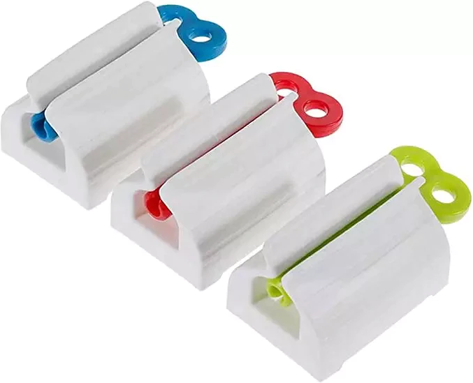 6x Toothpaste Squeezer Bathroom Tube Easy Stand Dispenser Rolling