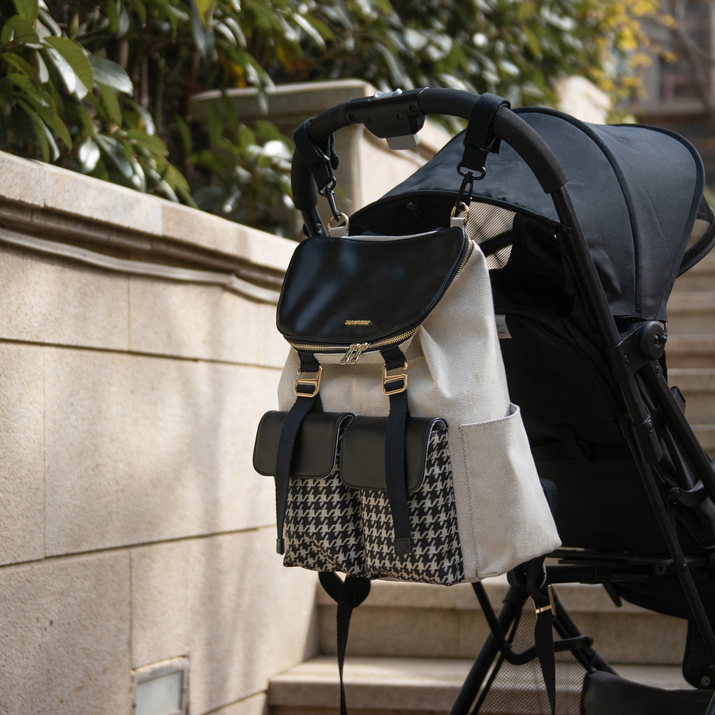 Houndstooth Diaper Backpack 