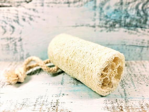 Organic Natural 4" Loofah, loofa, loofah, vegan