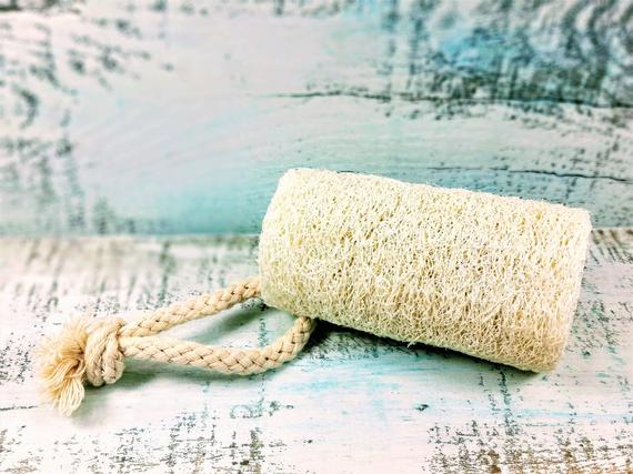 Organic Natural 4" Loofah, loofa, loofah, vegan