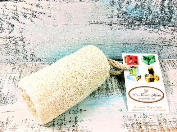Organic Natural 4" Loofah, loofa, loofah, vegan