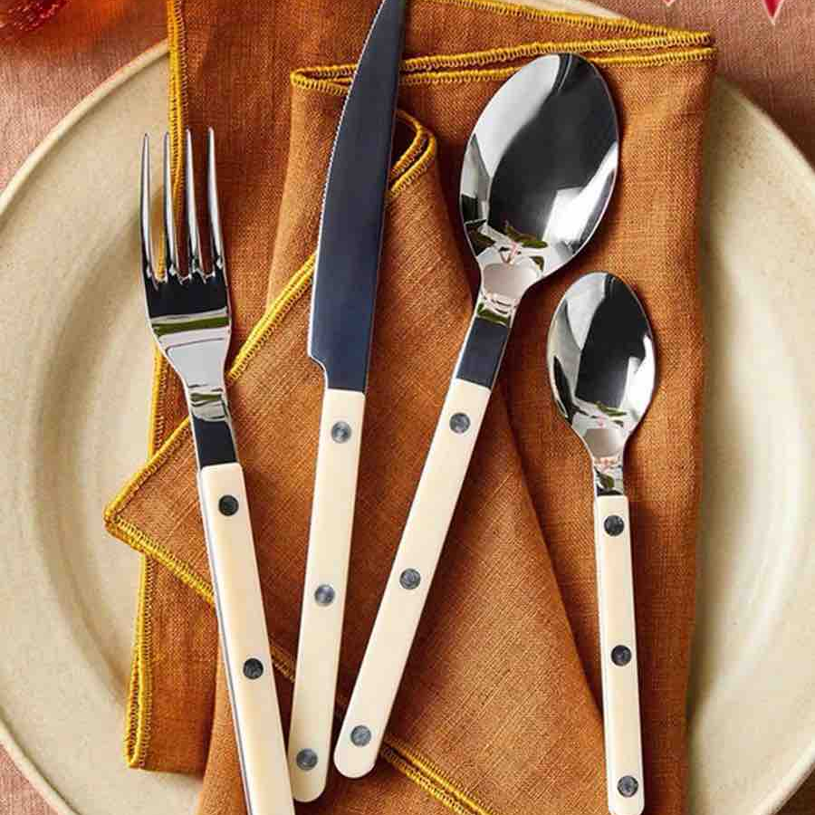 Elegant Modern Nordic Flatware Set Of 8 - Bistrot Rivet