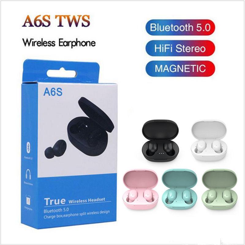 A6S Bluetooth Earphone TWS Headphone Bluetooth 5.0 Wireless Earphones