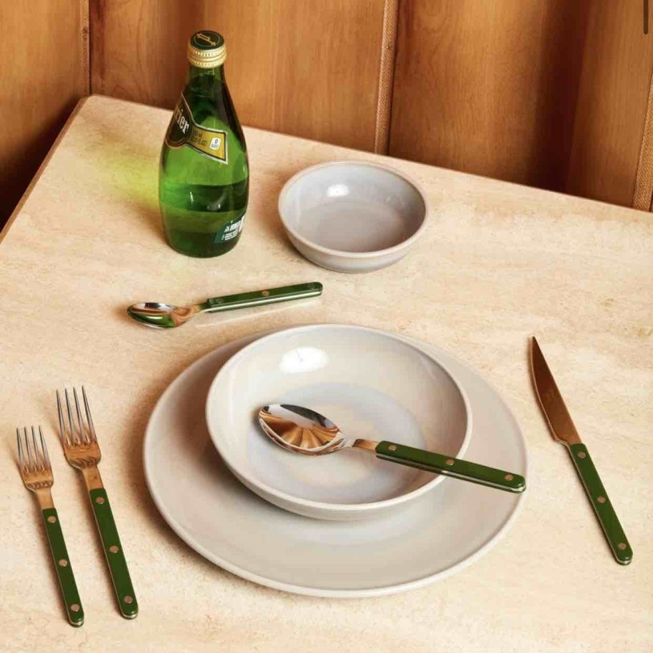 Set Of 10 Pcs French Dopamine Cutlery Flatware - Bistrot Style